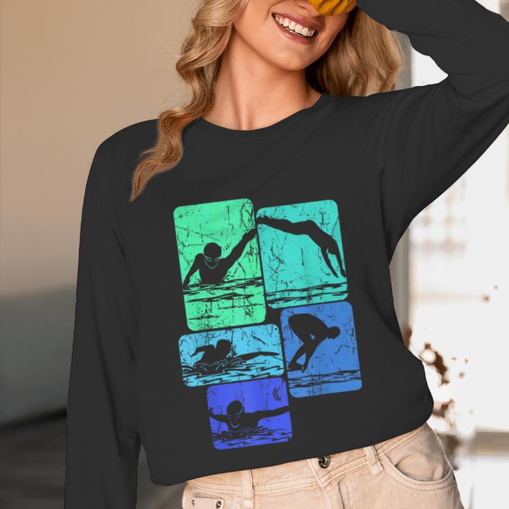 Swimming Swimmers Unisex Long Sleeve T-Shirt