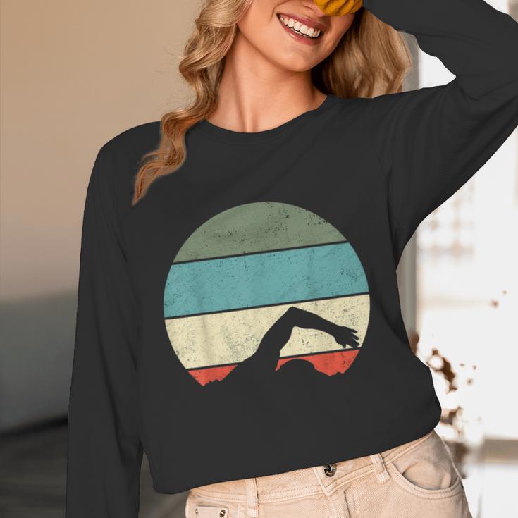 Swimming Unisex Long Sleeve T-Shirt Swimming Unisex Long Sleeve T-Shirt