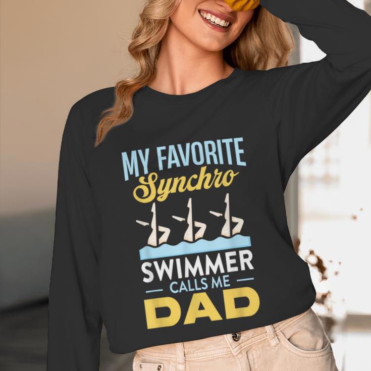 Synchronized Swimming Dad Favorite Synchro Swimmer Artistic Unisex Long Sleeve T-Shirt