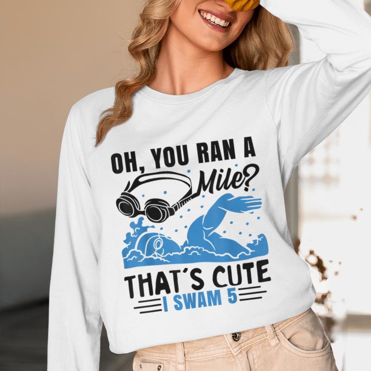 Swimmer Swimming Unisex Long Sleeve T-Shirt