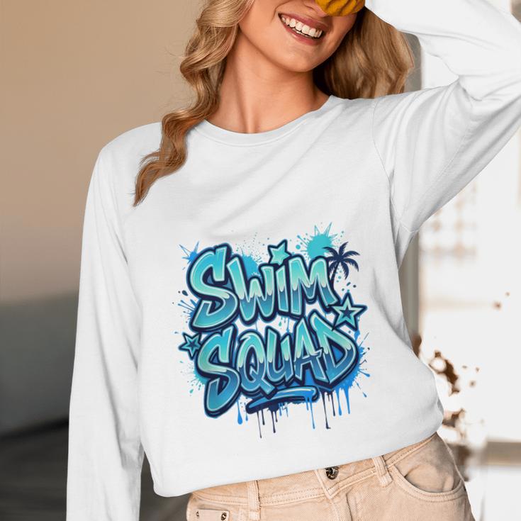 Swimming Matching Tee Unisex Long Sleeve T-Shirt Swimming Matching Tee Unisex Long Sleeve T-Shirt