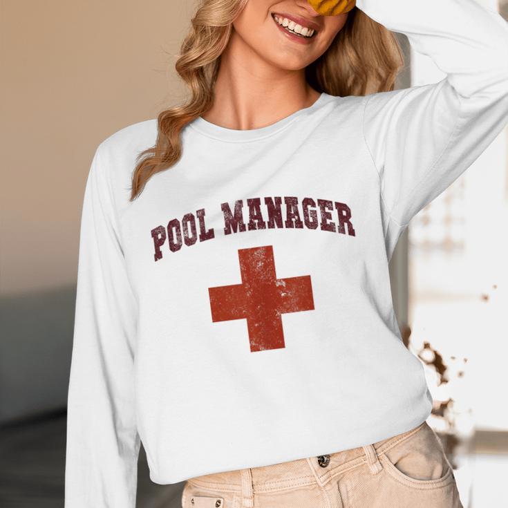 Swimming Pool Manager Beach Vacay Lifeguards Swim Cruise Unisex Long Sleeve T-Shirt