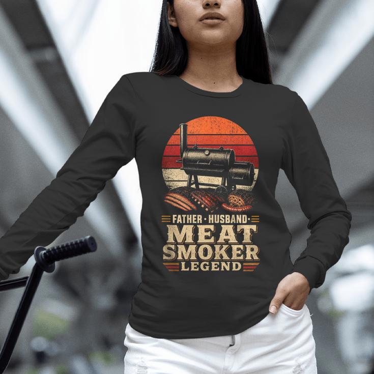 BBQ Dad Father Husband Meat Smoker Legend Unisex Long Sleeve T-Shirt