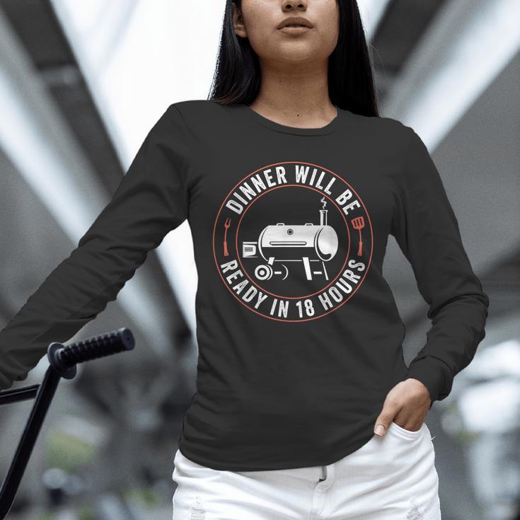 BBQ Dad Smoking Meat Smoker Barbecue Dad Apparel Unisex Long Sleeve T-Shirt