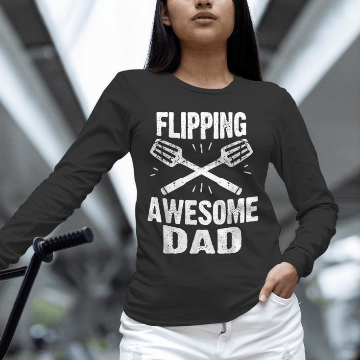 Flipping Awesome BBQ Dad Shirt Grilling Father's Day Unisex Long Sleeve T-Shirt Flipping Awesome BBQ Dad Shirt Grilling Father's Day Unisex Long Sleeve T-Shirt
