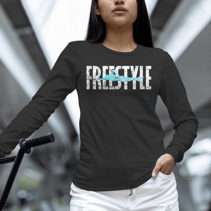 Freestyle Swimming Unisex Long Sleeve T-Shirt Freestyle Swimming Unisex Long Sleeve T-Shirt