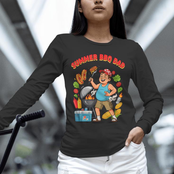 Fun Summer BBQ Dad For Grilling Enthusiasts Unisex Long Sleeve T-Shirt