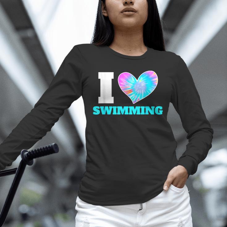 I Love Swimming Swimmer Swim Unisex Long Sleeve T-Shirt