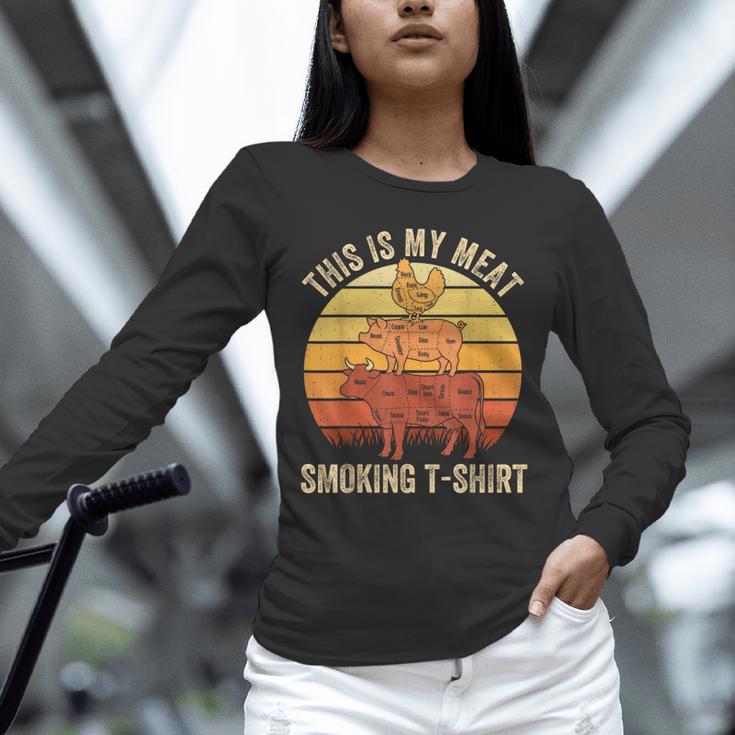 This Is My Meat Smoking Tee BBQ Dad Barbeque Smoker Unisex Long Sleeve T-Shirt