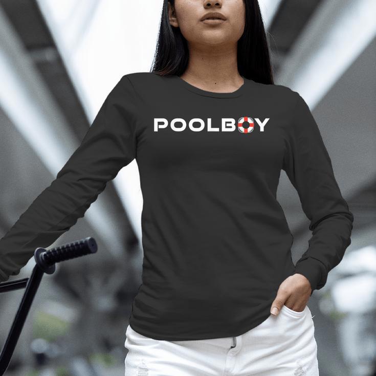 Pool Boy Swimming Pool Lifeguard Unisex Long Sleeve T-Shirt Pool Boy Swimming Pool Lifeguard Unisex Long Sleeve T-Shirt