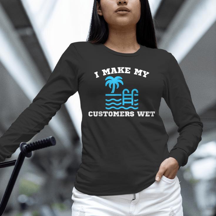 Pool Boy For Swimming Pool Service Guy Unisex Long Sleeve T-Shirt