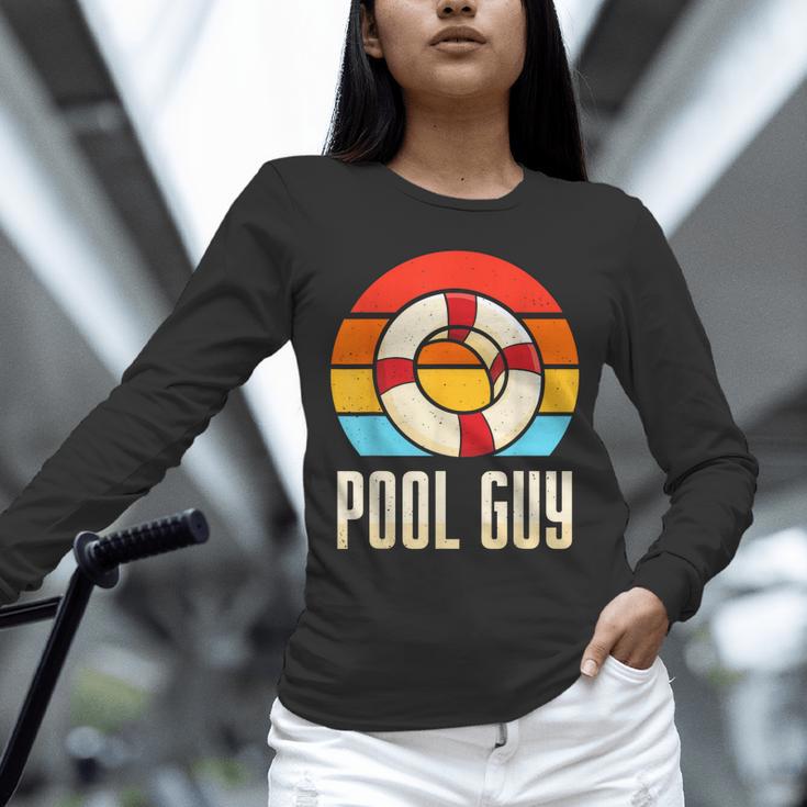 Pool Guy Swimming Attendant Attendants Rescuer Unisex Long Sleeve T-Shirt