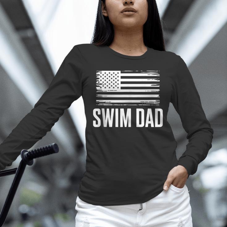 Swim Dad Art For Dad Father Men Swim Team Dad Swimming Coach Unisex Long Sleeve T-Shirt Swim Dad Art For Dad Father Men Swim Team Dad Swimming Coach Unisex Long Sleeve T-Shirt