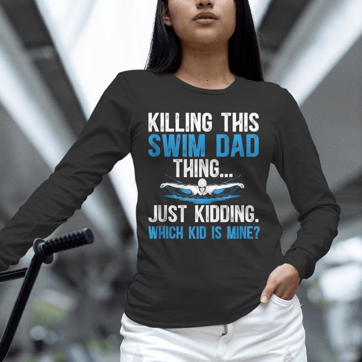 This Swim Dad Thing Swimming Dad Of A Swimmer Father Unisex Long Sleeve T-Shirt This Swim Dad Thing Swimming Dad Of A Swimmer Father Unisex Long Sleeve T-Shirt