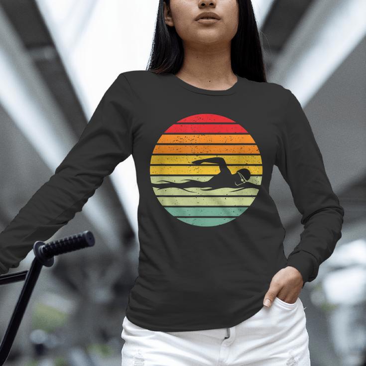 Swimming & Water Sport Vintage For Swimmers & Swim Coaches Unisex Long Sleeve T-Shirt