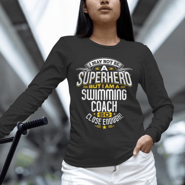 Swimming Coach TShirt Idea Superhero Swimming Shirt Unisex Long Sleeve T-Shirt Swimming Coach TShirt Idea Superhero Swimming Shirt Unisex Long Sleeve T-Shirt