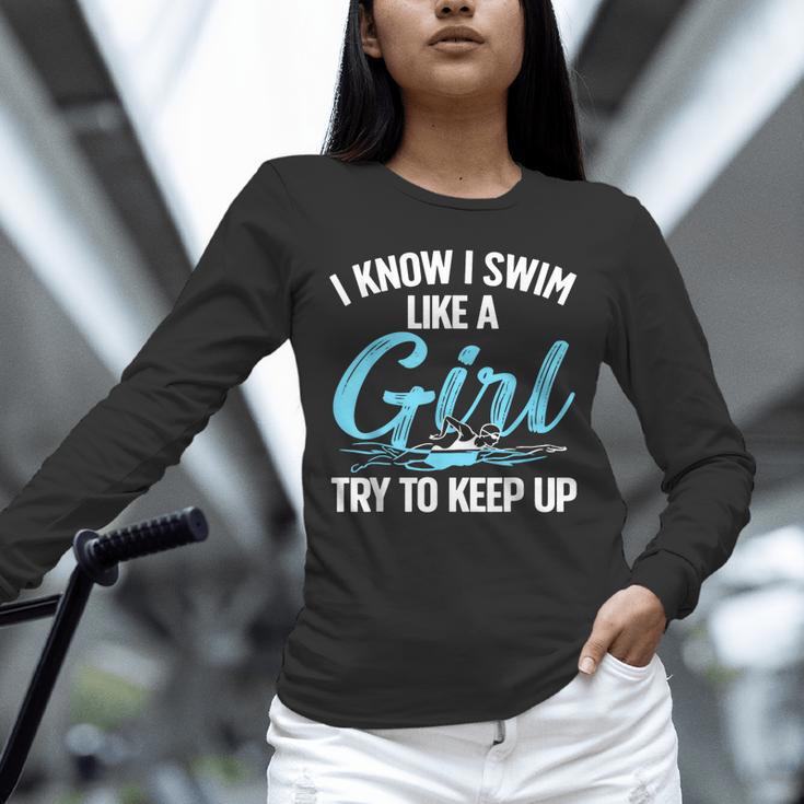 Swimming For Men Women Kids Swimmer Swim Lovers Unisex Long Sleeve T-Shirt Swimming For Men Women Kids Swimmer Swim Lovers Unisex Long Sleeve T-Shirt