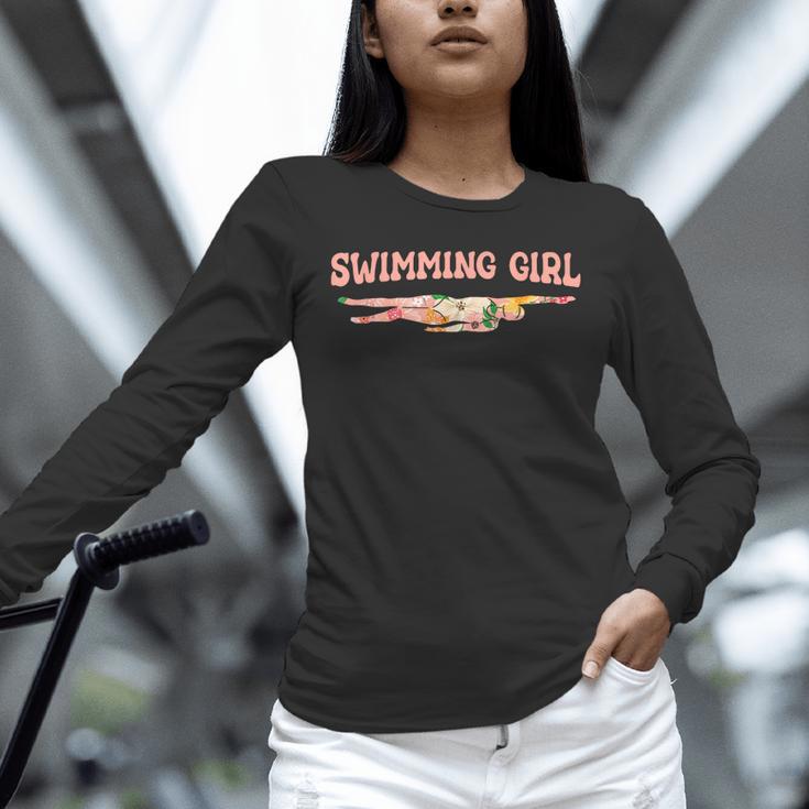 Swimming Swimming Water Sports Swimmer Unisex Long Sleeve T-Shirt Swimming Swimming Water Sports Swimmer Unisex Long Sleeve T-Shirt