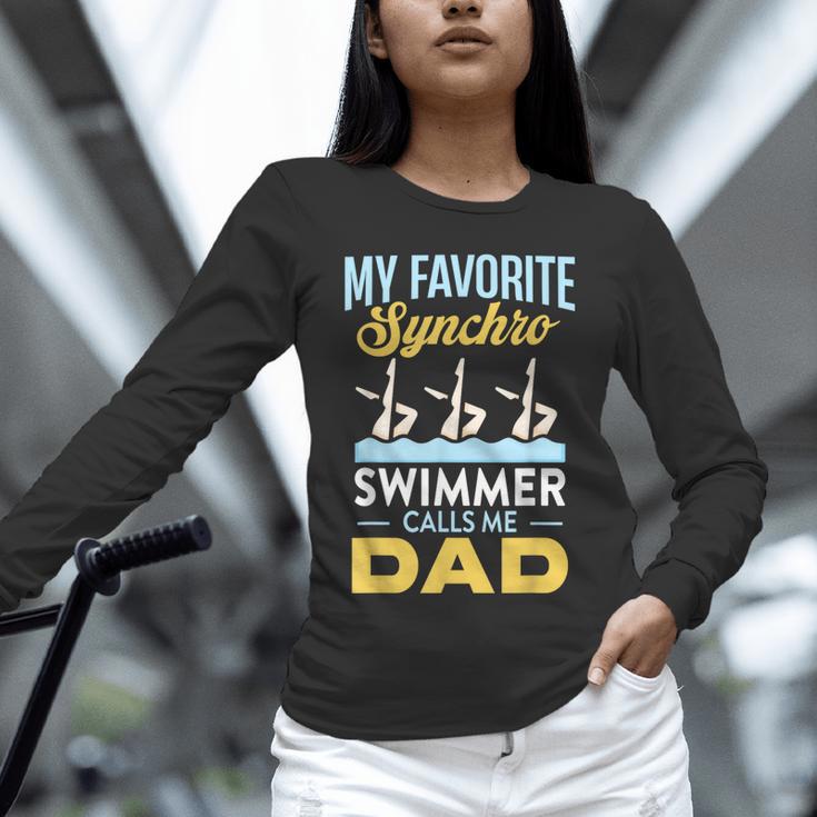Synchronized Swimming Dad Favorite Synchro Swimmer Artistic Unisex Long Sleeve T-Shirt
