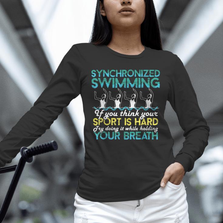 Synchronized Swimming Shirt Synchro Swimmer Artistic Unisex Long Sleeve T-Shirt Synchronized Swimming Shirt Synchro Swimmer Artistic Unisex Long Sleeve T-Shirt