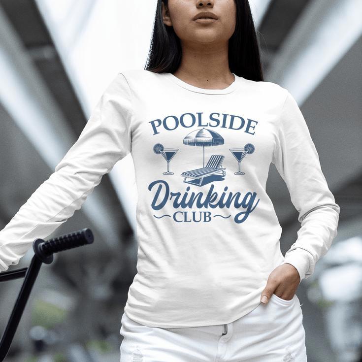 Pool Adult Poolside Drinking Club Summer Swimming Pool Party Unisex Long Sleeve T-Shirt Pool Adult Poolside Drinking Club Summer Swimming Pool Party Unisex Long Sleeve T-Shirt