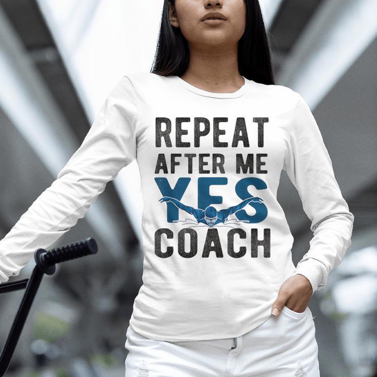 Repeat Yes Swim Coach Swimming Coach Unisex Long Sleeve T-Shirt Repeat Yes Swim Coach Swimming Coach Unisex Long Sleeve T-Shirt