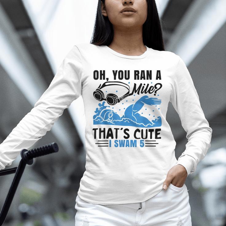 Swimmer Swimming Unisex Long Sleeve T-Shirt
