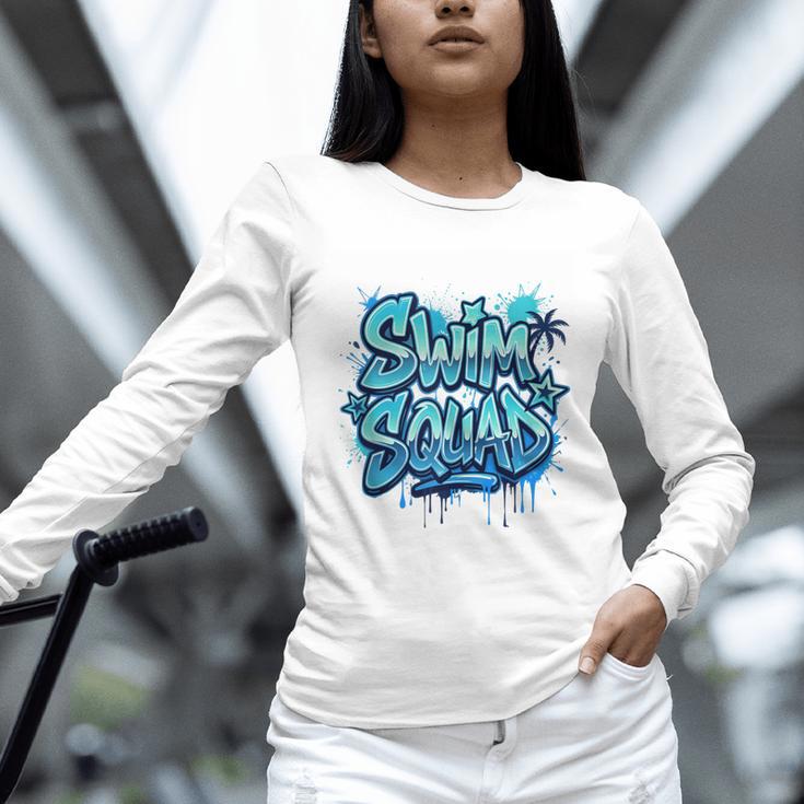 Swimming Matching Tee Unisex Long Sleeve T-Shirt Swimming Matching Tee Unisex Long Sleeve T-Shirt