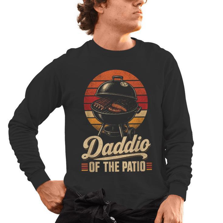BBQ Dad Daddio Of The Patio Fathers Day Grilling Men's Long Sleeve T-Shirt, trending gift BBQ Dad Daddio Of The Patio Fathers Day Grilling Men's Long Sleeve T-Shirt, trending gift