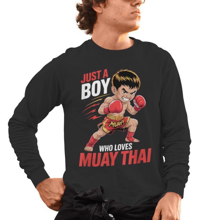 Boys Muay Thai Men's Long Sleeve T-Shirt