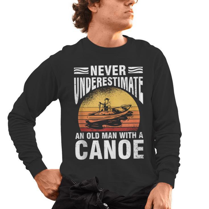 Canoe Old Man Sleeveless Men's Long Sleeve T-Shirt