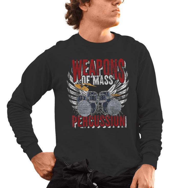 Drummer Rock Drummer Drum Kit Men's Long Sleeve T-Shirt