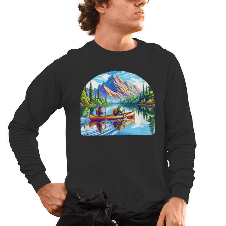 Lake Canoeing Canoe Men's Long Sleeve T-Shirt