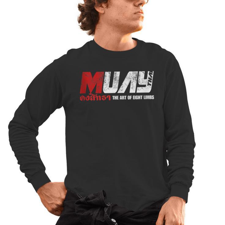 Martial Arts Muay Thai Men's Long Sleeve T-Shirt