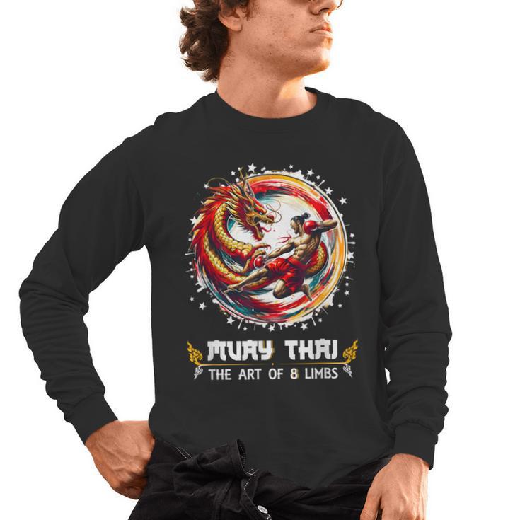 MMA Thai Boxing Art Of Eight Limbs Combat Muay Thai Men's Long Sleeve T-Shirt