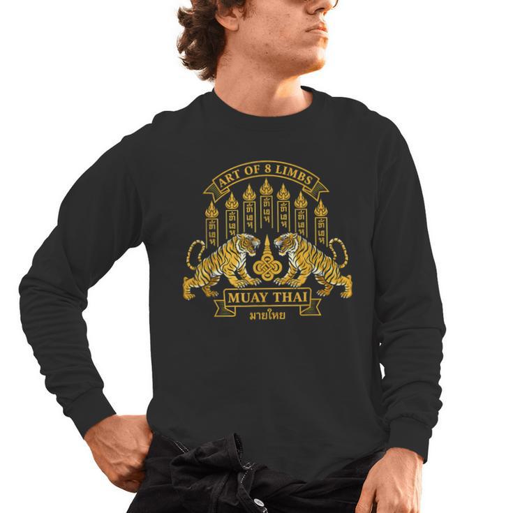 Muay Thai Art Of 8 Limbs Tiger Martial Arts Men's Long Sleeve T-Shirt