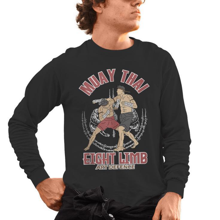 Muay Thai Eight Limb Art Defence Men's Long Sleeve T-Shirt