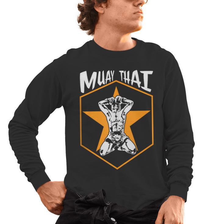 Muay Thai Fighter Sleeveless Men's Long Sleeve T-Shirt