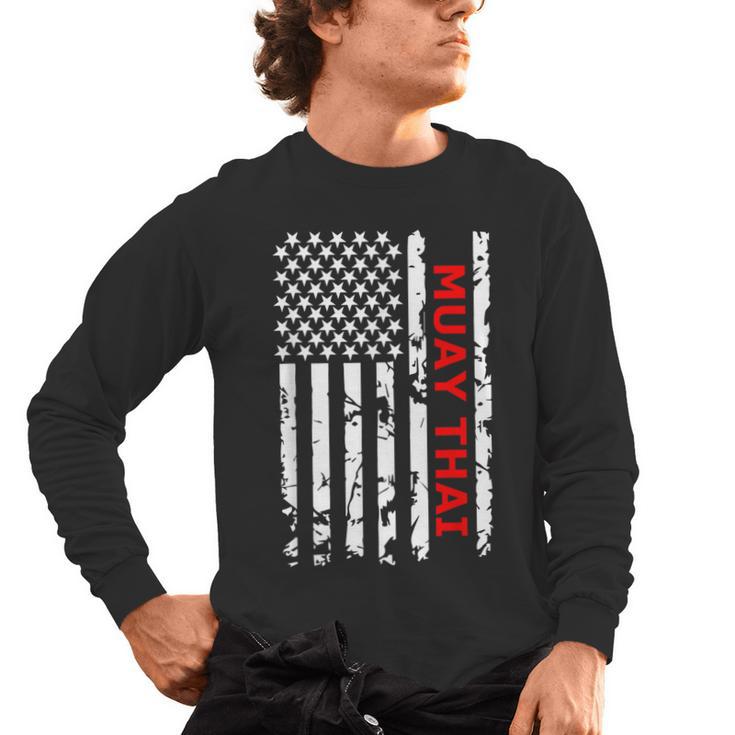Muay Thai Martial Arts Men's Long Sleeve T-Shirt