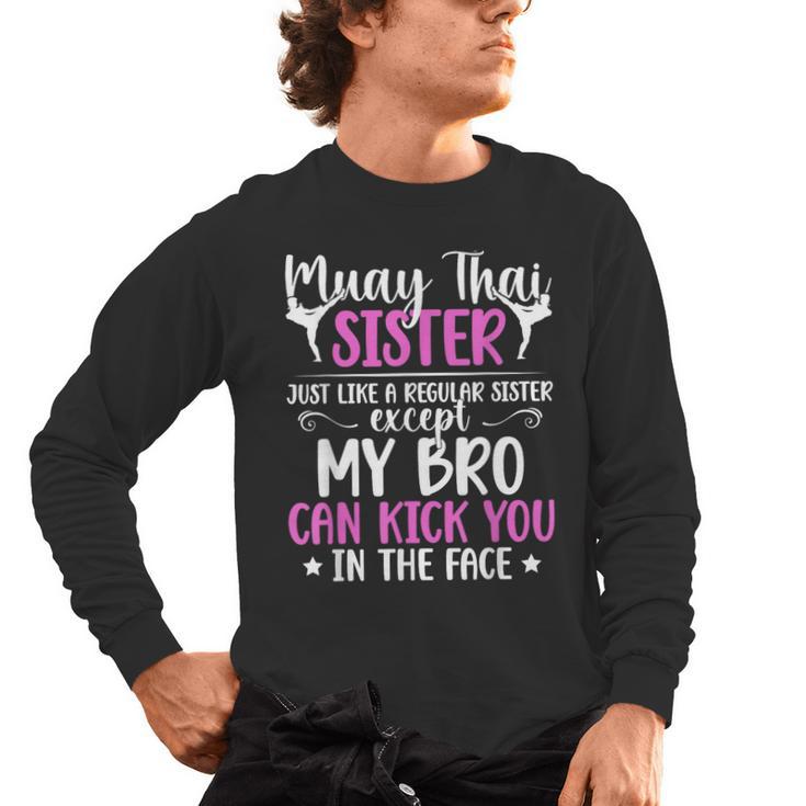 Muay Thai Sister Definition Muay Thai Sis Men's Long Sleeve T-Shirt