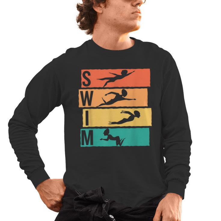 Swimming Swim Men's Long Sleeve T-Shirt