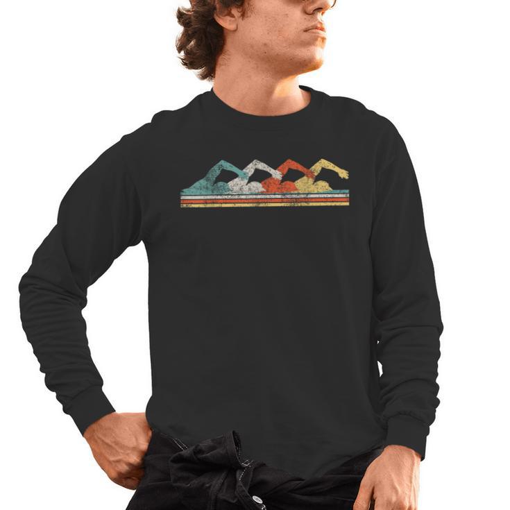 Swimming Swimmer Men's Long Sleeve T-Shirt