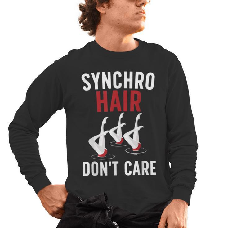 Synchronized Swimming Art For Men Women Synchronized Swim Men's Long Sleeve T-Shirt