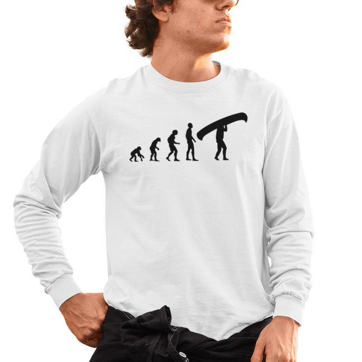 Canoe Evolution Canoeing Shirt  T-Shirt Men's Long Sleeve T-Shirt