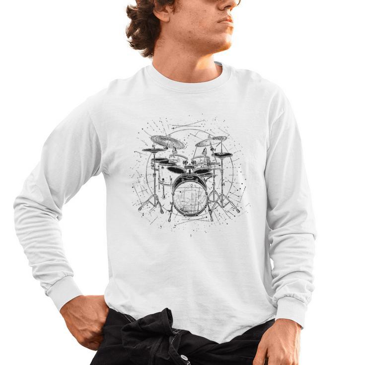 Drum Kit Premium Tri-Blend Men's Long Sleeve T-Shirt