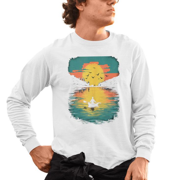 Kayak Kayak Canoe Lake Kayak Canoeing Sleeveless Men's Long Sleeve T-Shirt