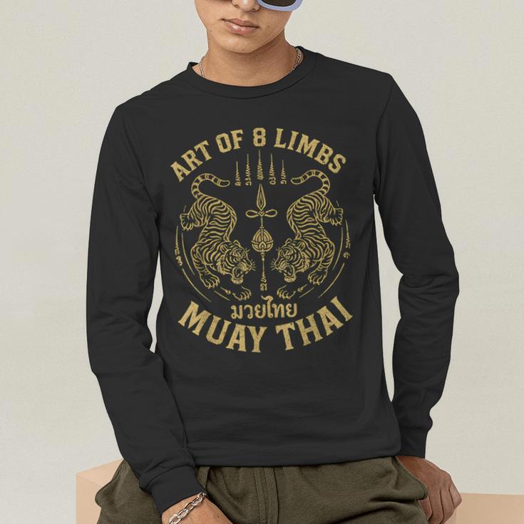 Art Of 8 Limbs MMA Tiger Muay Thai Fighter Muay Thai Men's Long Sleeve T-Shirt