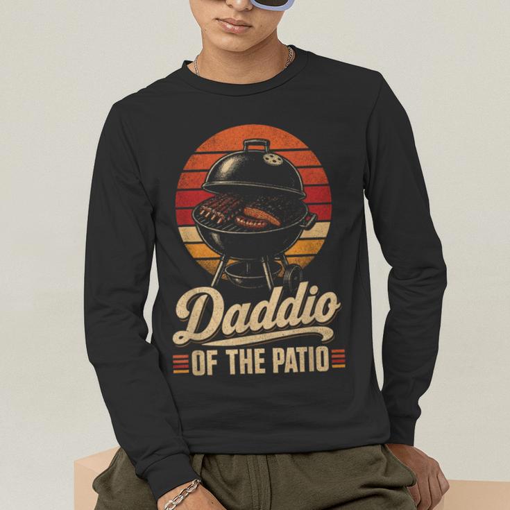 BBQ Dad Daddio Of The Patio Fathers Day Grilling Men's Long Sleeve T-Shirt BBQ Dad Daddio Of The Patio Fathers Day Grilling Men's Long Sleeve T-Shirt