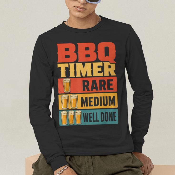 BBQ Dad Griller Weekend Barbecue Men's Long Sleeve T-Shirt BBQ Dad Griller Weekend Barbecue Men's Long Sleeve T-Shirt