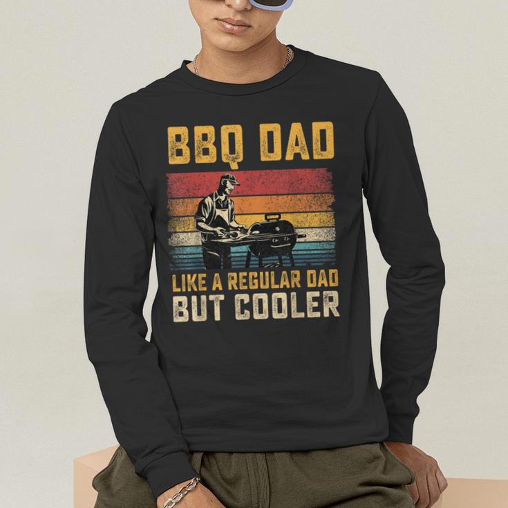 BBQ Dad Like Regular Dad But Cooler Father's Day Men's Long Sleeve T-Shirt